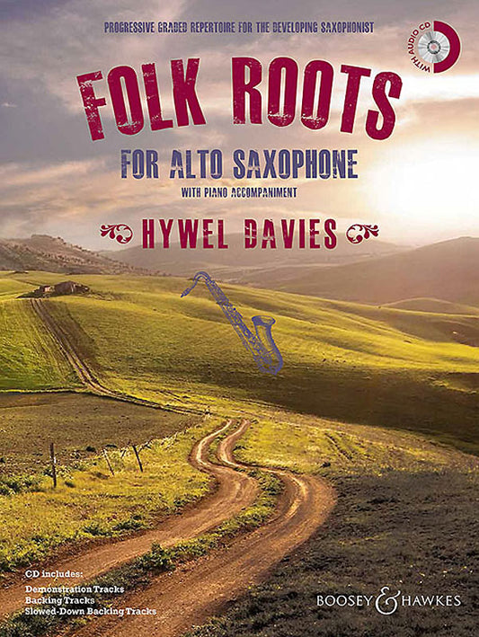 Folk Roots Alto Sax&Pno Davies Bk+CD BH