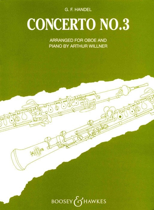Handel Concerto No3 Gmin Ob/Pno BH
