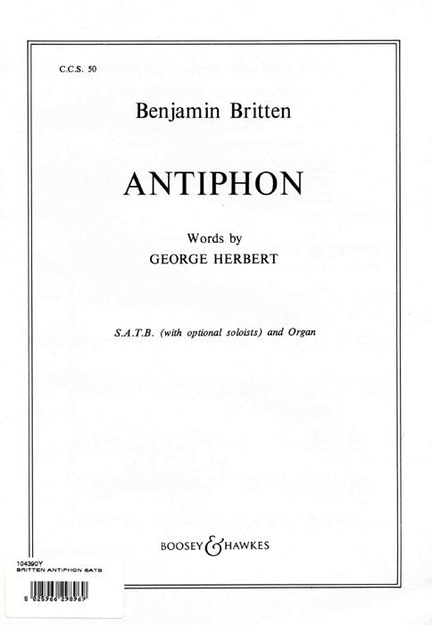Britten Antiphon SATB/Org BH
