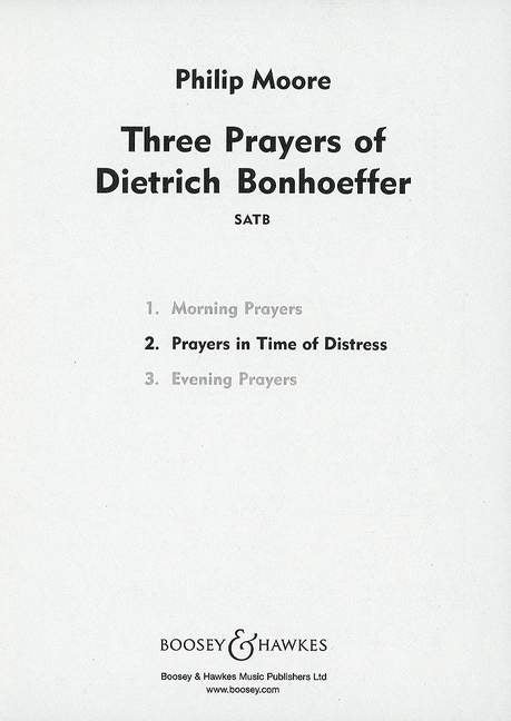 Moore Prayers in a Time of Distress SAT