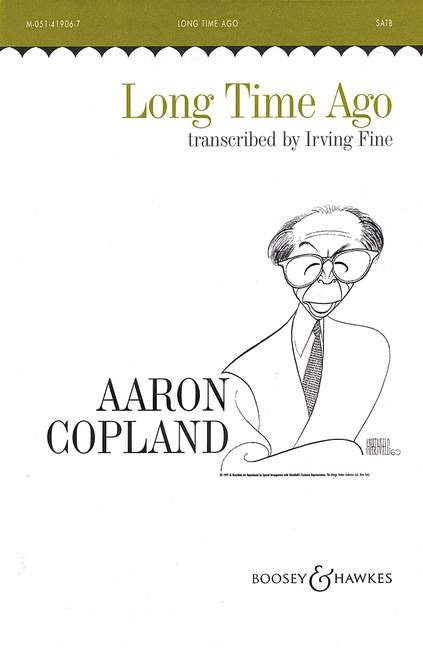 Copland Long Time Ago SATB Fine HL
