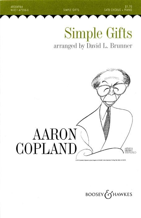Copland Simple Gifts SATB+Pno Brunner H