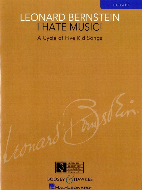 Bernstein I Hate Music High Voice BHP