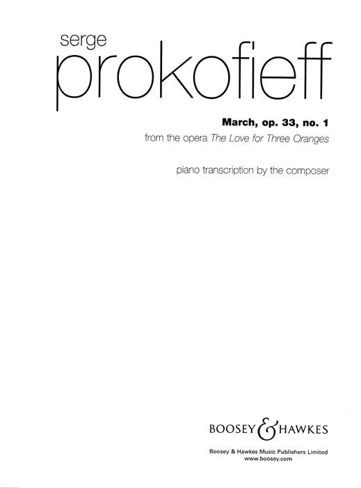 Prokofiev March Op33/1 Pno Love 3 Orang