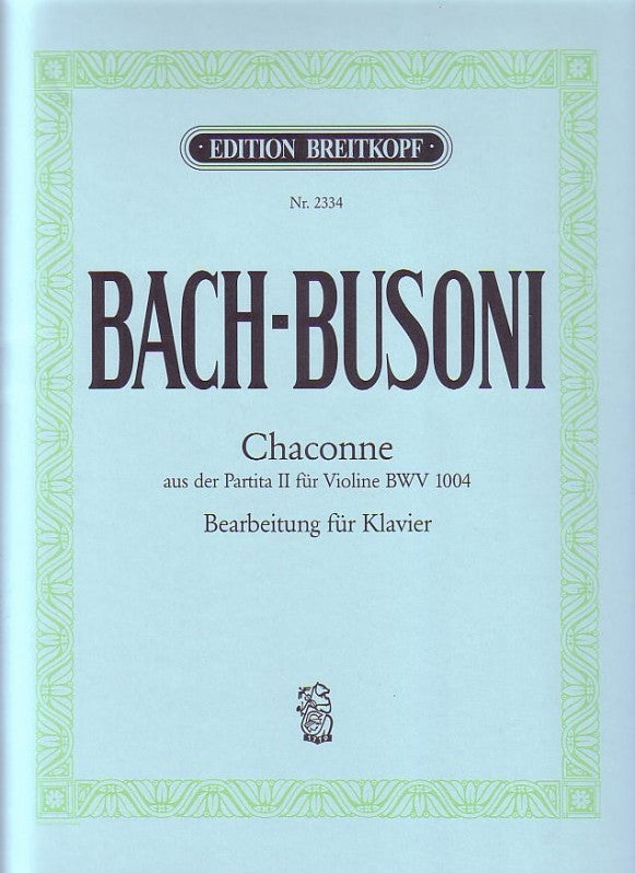 Bach-Busoni Chaconne Pno BWV1004 EB
