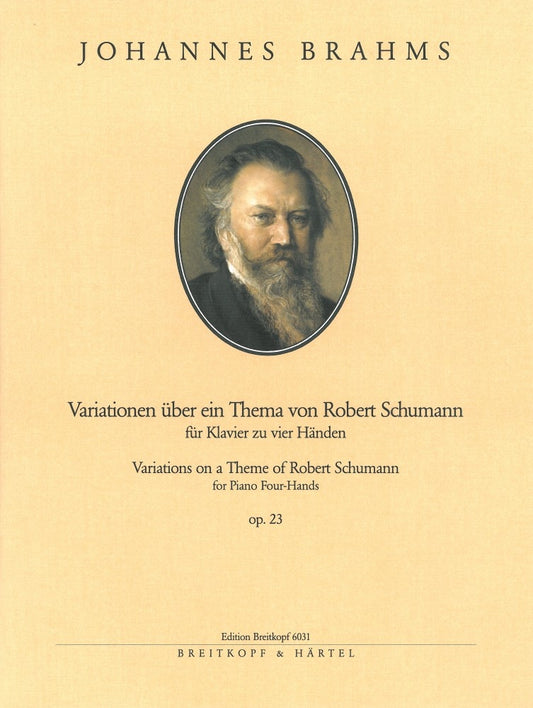 Brahms Variation Theme Schumann Op23 Pn