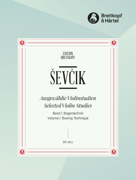 Sevcik Selected Vln Studies Vol1 EB Bow