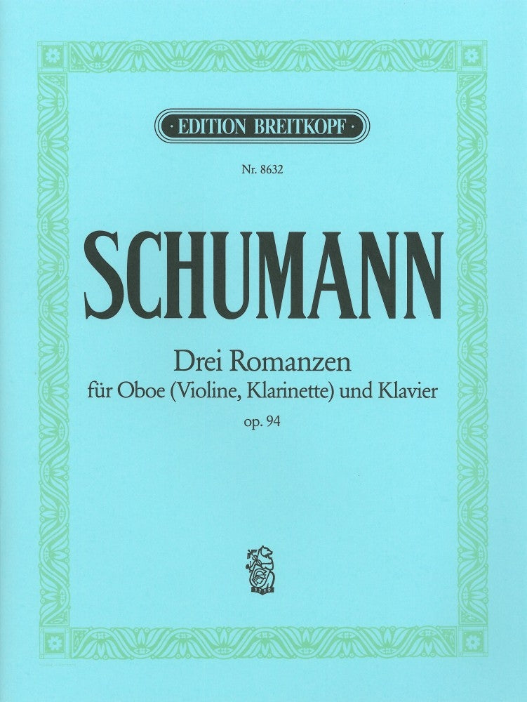 Schumann 3 Romances Op94 Ob or Vln or C