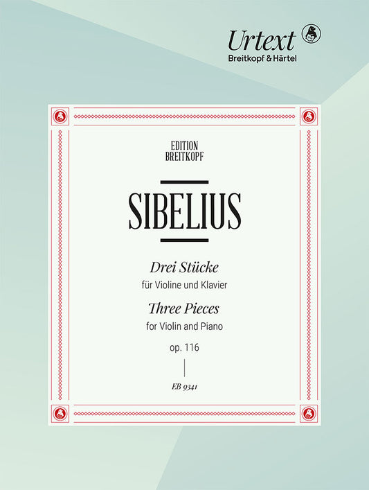 Sibelius Three Pieces for Violin and Pi