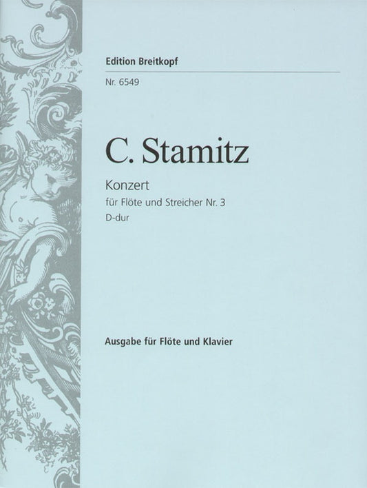Stamitz C Flt Concerto No3 D Flt&Pno EB