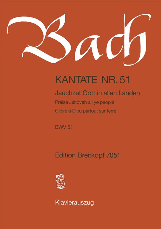 Bach Cantata 51 Jauchzet V/S EB