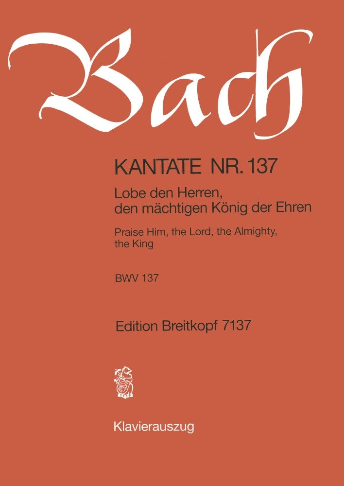 Bach Cantata 137 Lobe den Herren V/S EB