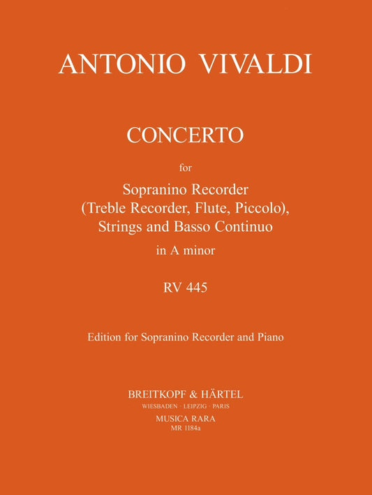 Vivaldi Concerto Amin Sop Rec amin RV44