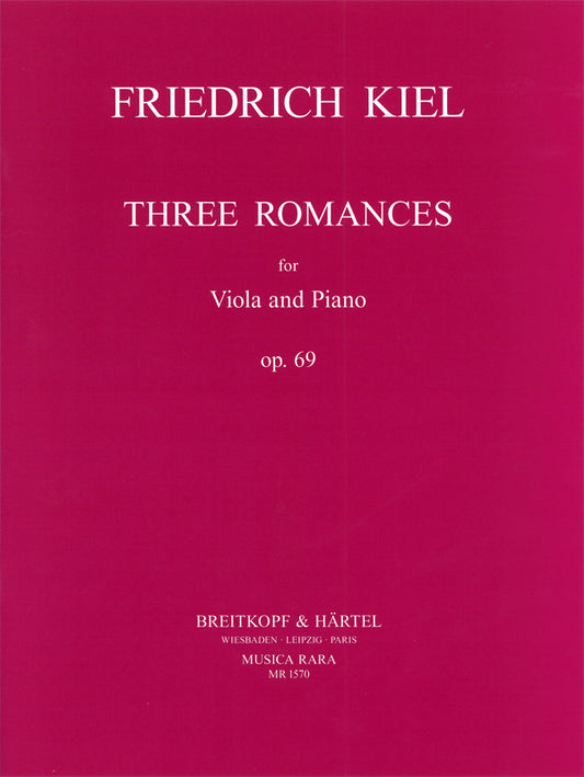 Kiel Three Romances Vla & Pno Op69 MR
