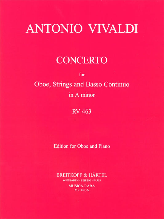 Vivaldi Oboe Concerto a min RV463 MR