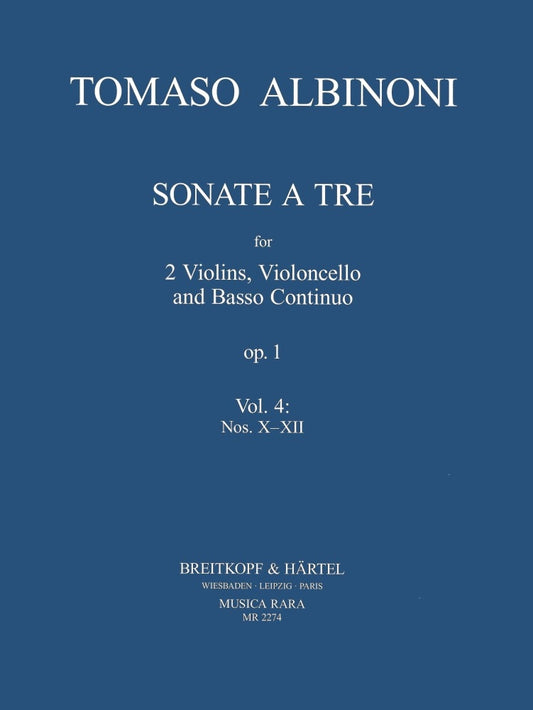 Albinoni Sonate A Tre For 2 Vlns Cello