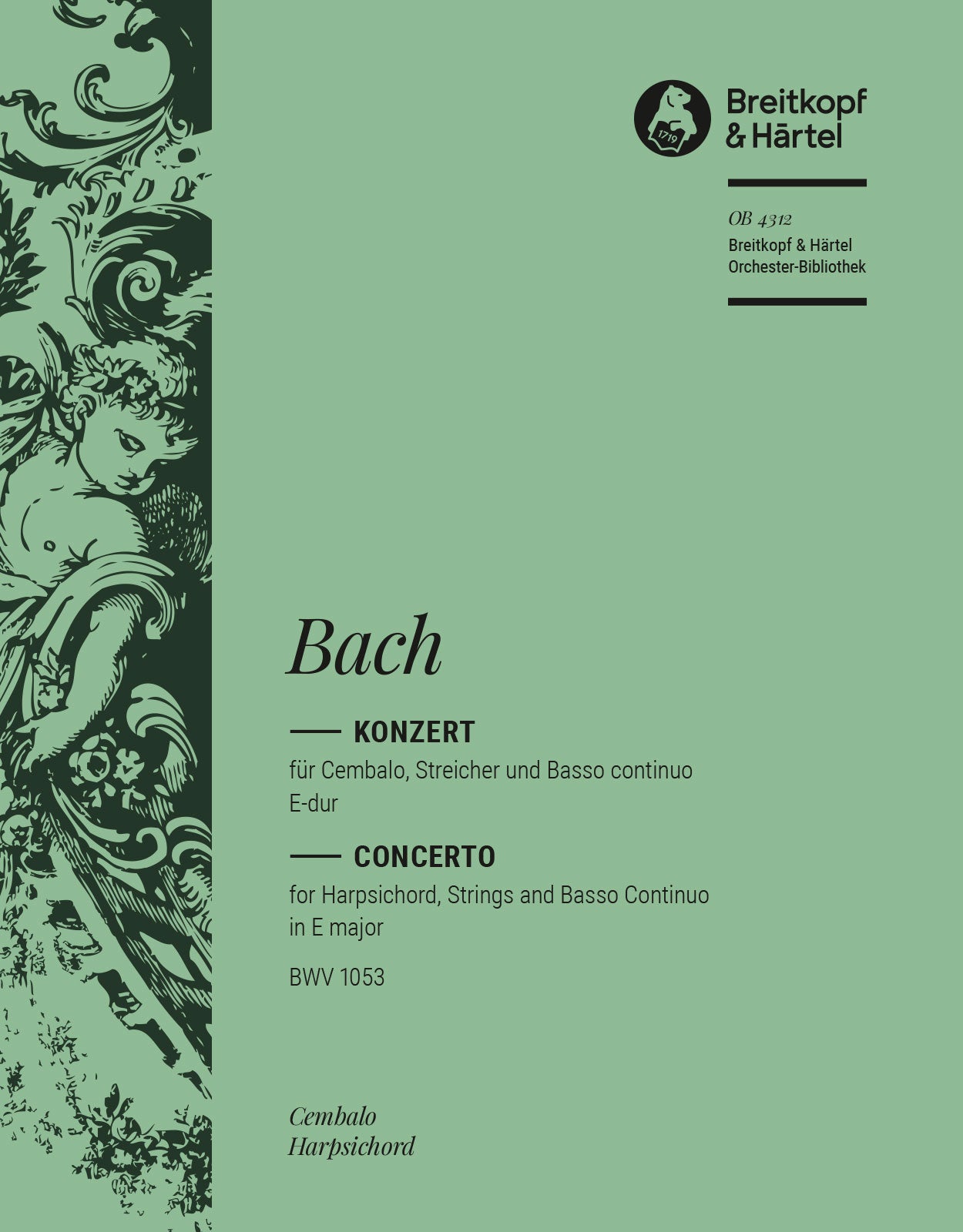 Bach Harpsichord Concerto BWV1053 Kl/Cm