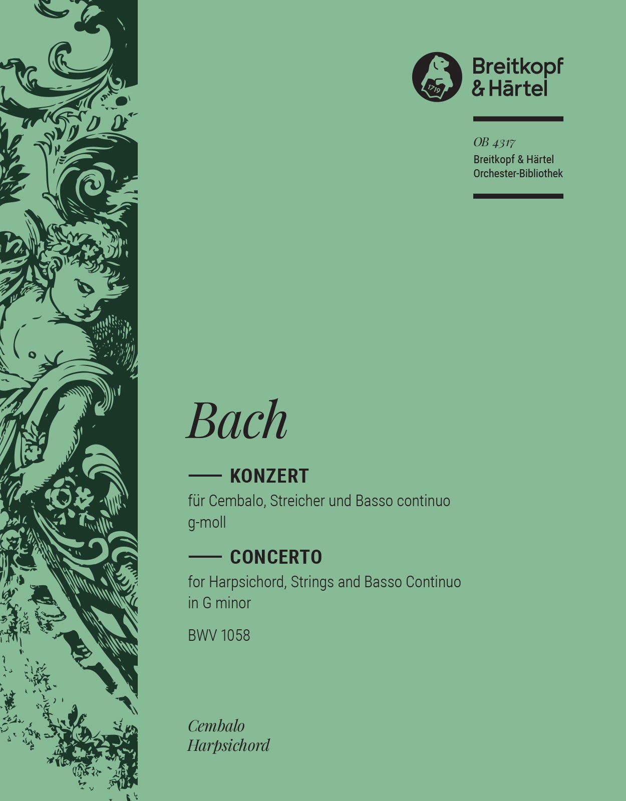 Bach Concerto Harpsichord g min BWV1058