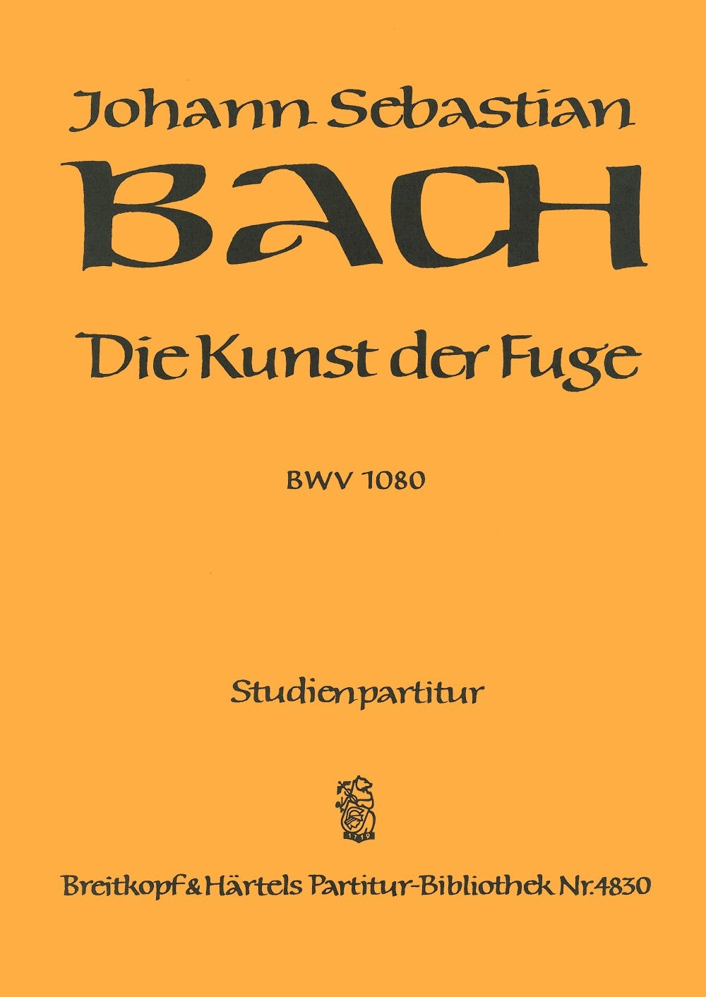 Bach Die Kunst der Fuge BWV1080 Stp
