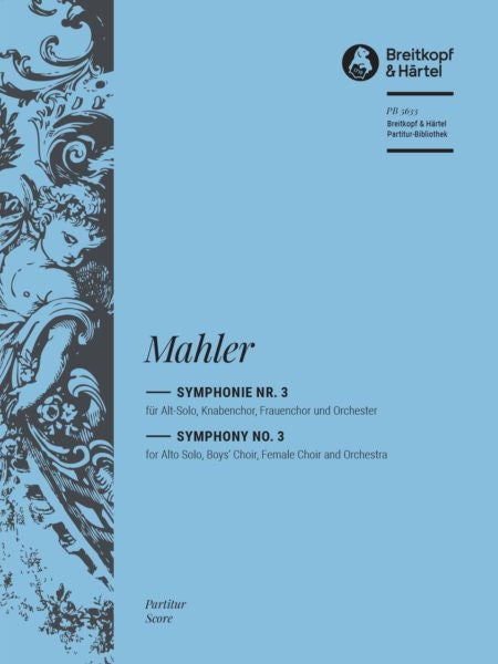 Mahler Symphony no. 3 score EB