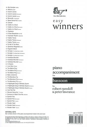 Easy Winners Pno Accomp Bsn BW