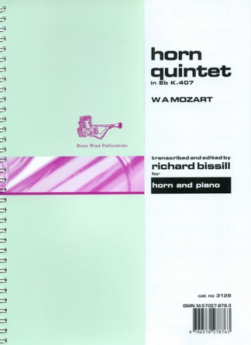 Mozart Hn 5tet Eb K407 for Hn&Pno Bissi