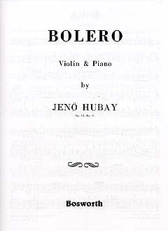 Hubay Bolero Vln Op51 No3 BOE