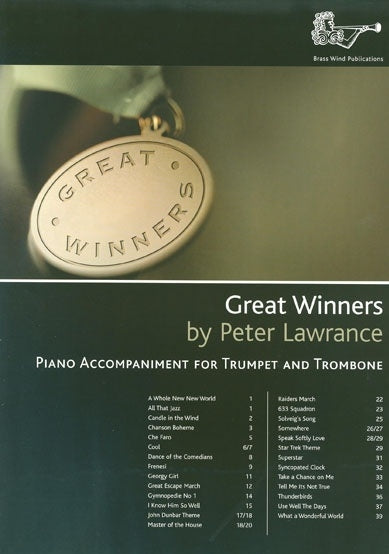 Great Winners Pno Accomp Tpt/Tbn BW