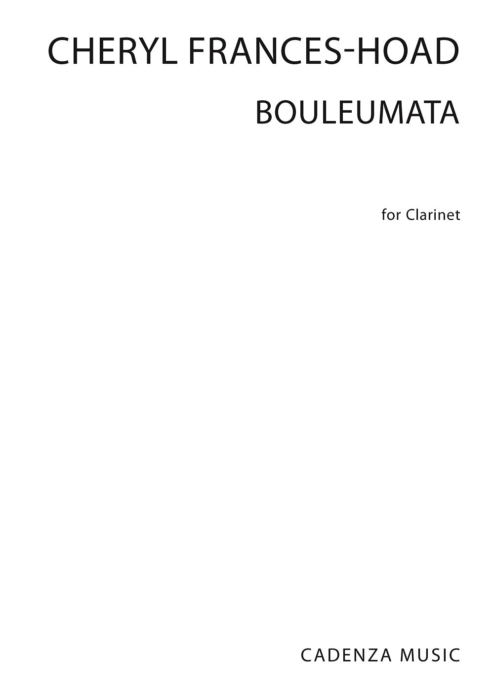 Frances-Hoad Bouleumata Clt Cadenza