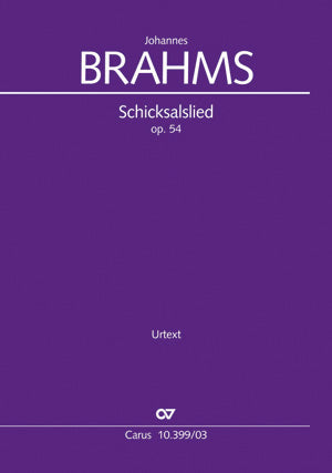 Brahms Schicksalslied Op.54 V/S Carus