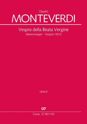 Monteverdi Vespers 1610 SATB CV