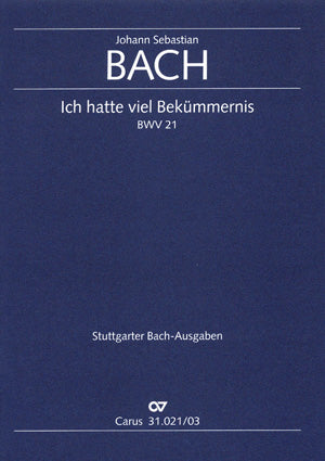 Bach Ich Hatte Viel Bkummernis V/S CV