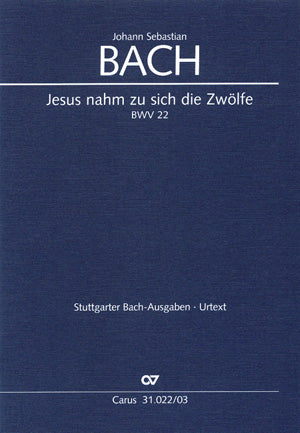 Bach Jesus Nahm Zu Sich Die Zwolfe V/S