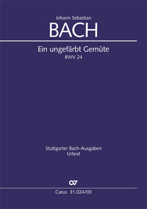 Bach Ein Ungefarbt Gemute V/S CV