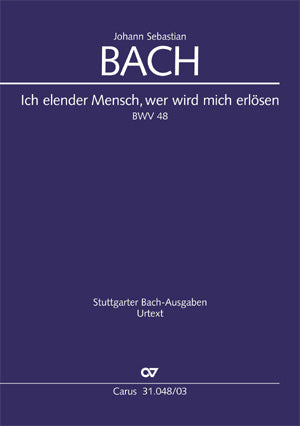 Bach Elender Mensch BWV48 V/S CV