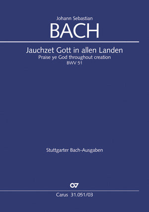 Bach Jauchzet Gott In Allen Landen V/S