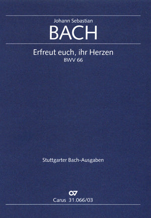 Bach Erfreut Euch Ihr Herzen V/S CV