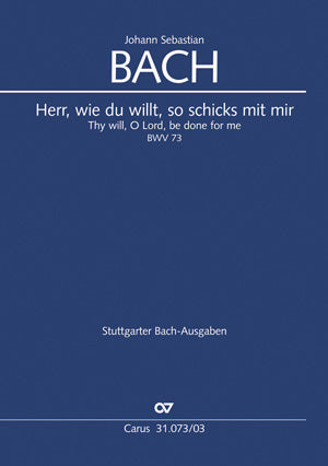 Bach Herr Wie Du Willt So Schicks Mit V