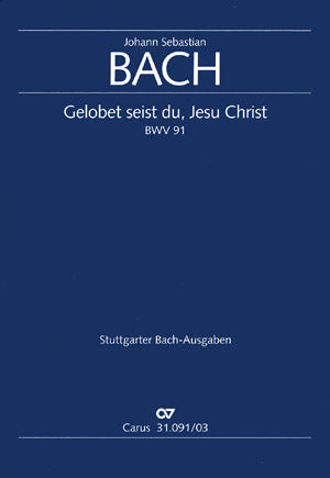 Bach Gelobet Seist Du Jesu Christ V/S C