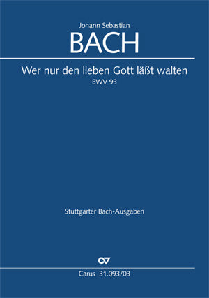 Bach Wer Nur Den Leiben BVW93 V/S CV