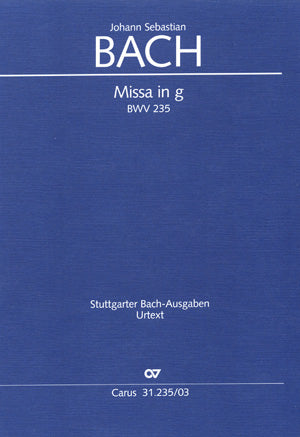 Bach Mass in Gmin BWV235 V/S CV