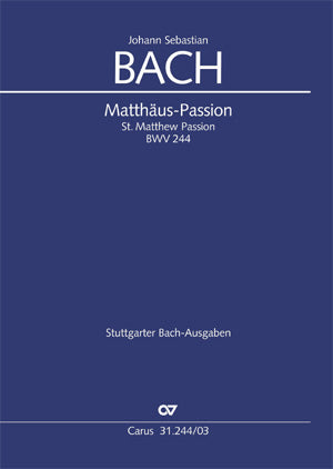 Bach St Matthew Passion BWV244 V/S CV