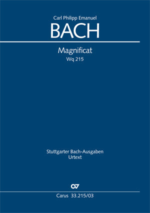 CPE Bach Magnificat Wq215 SATB CV