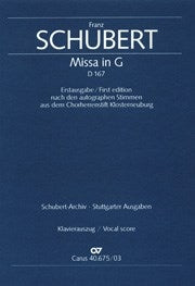 Schubert Mass G D167 V/S CV