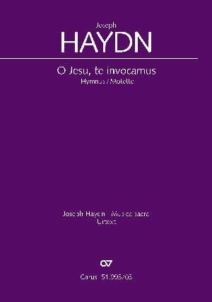 Haydn O Jesu te invocamus V/S Urtext