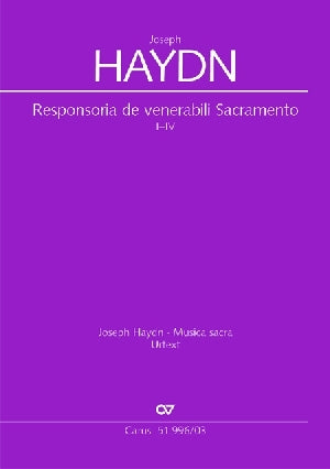 Haydn Responsoria de venerabili V/S Car