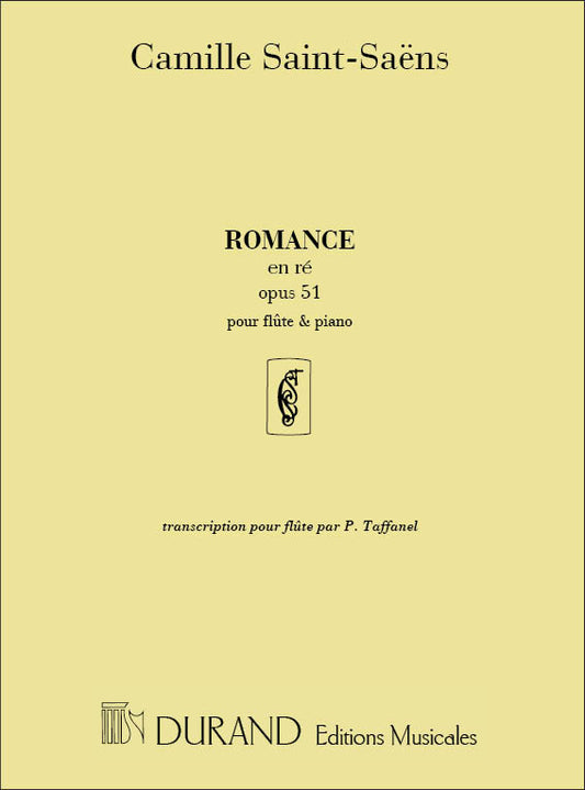 Saint-Saens Romance Flute+Pno Op 51 DUR