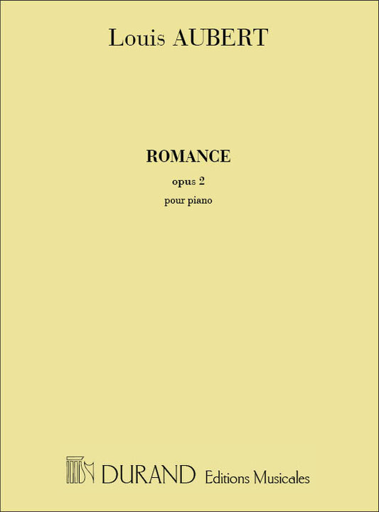 Aubert Romance Op2 Pno DURAND