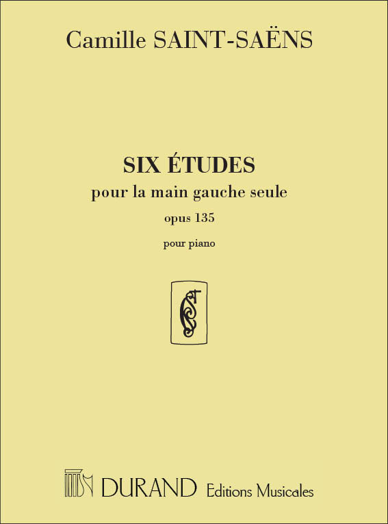 Saint Saens 6 Etudes Main Gauche Op135