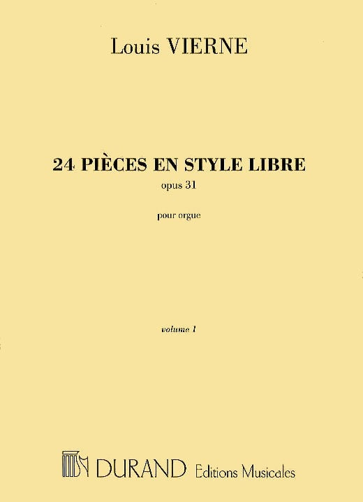 Vierne 24 pieces an style libre Vol1 Or